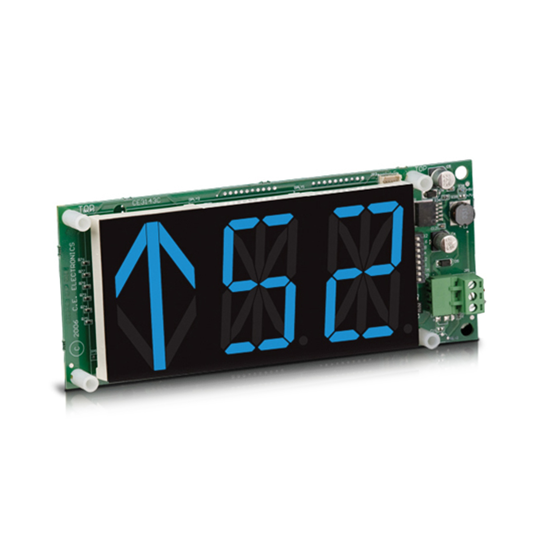 MH222-XXX | 2.2 Inch Characters 2.5 inch Arrow RDI 7.5"W (7.88 w/ Passing Chime) x 3.1"H x 0.875"D Horizontal - Image 5