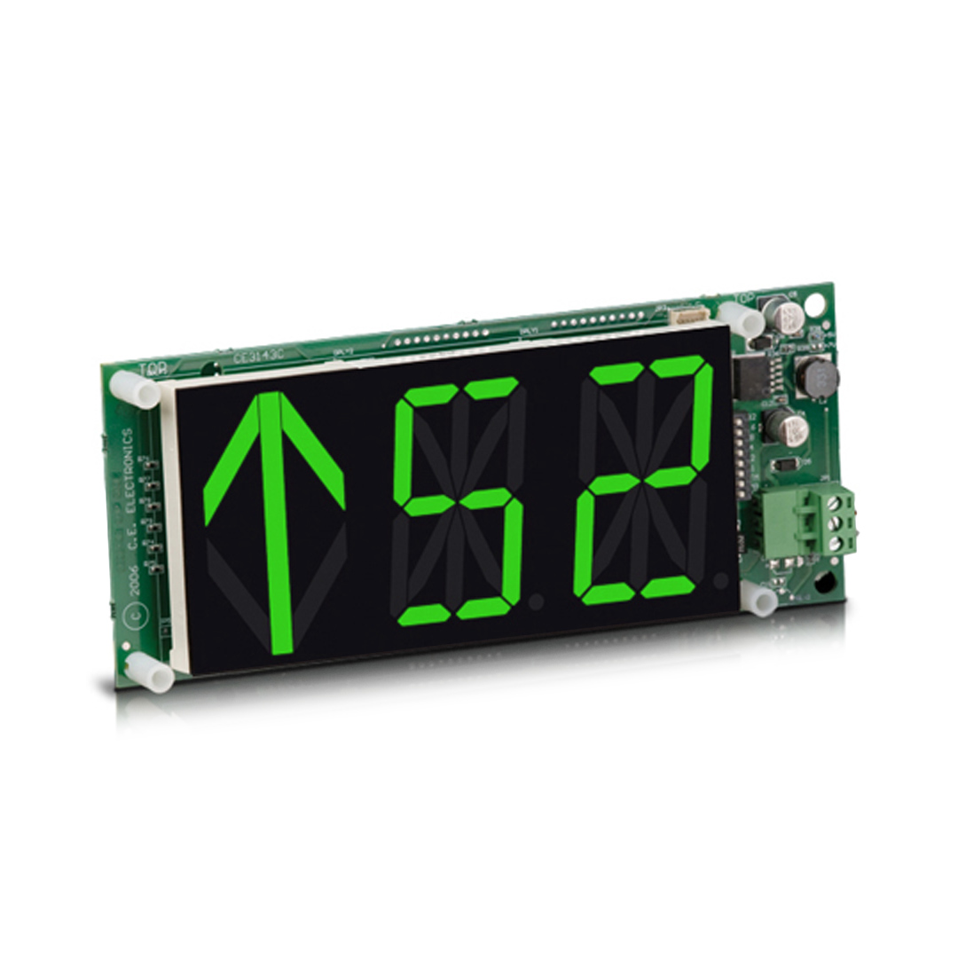 MH222-XXX | 2.2 Inch Characters 2.5 inch Arrow RDI 7.5"W (7.88 w/ Passing Chime) x 3.1"H x 0.875"D Horizontal - Image 4