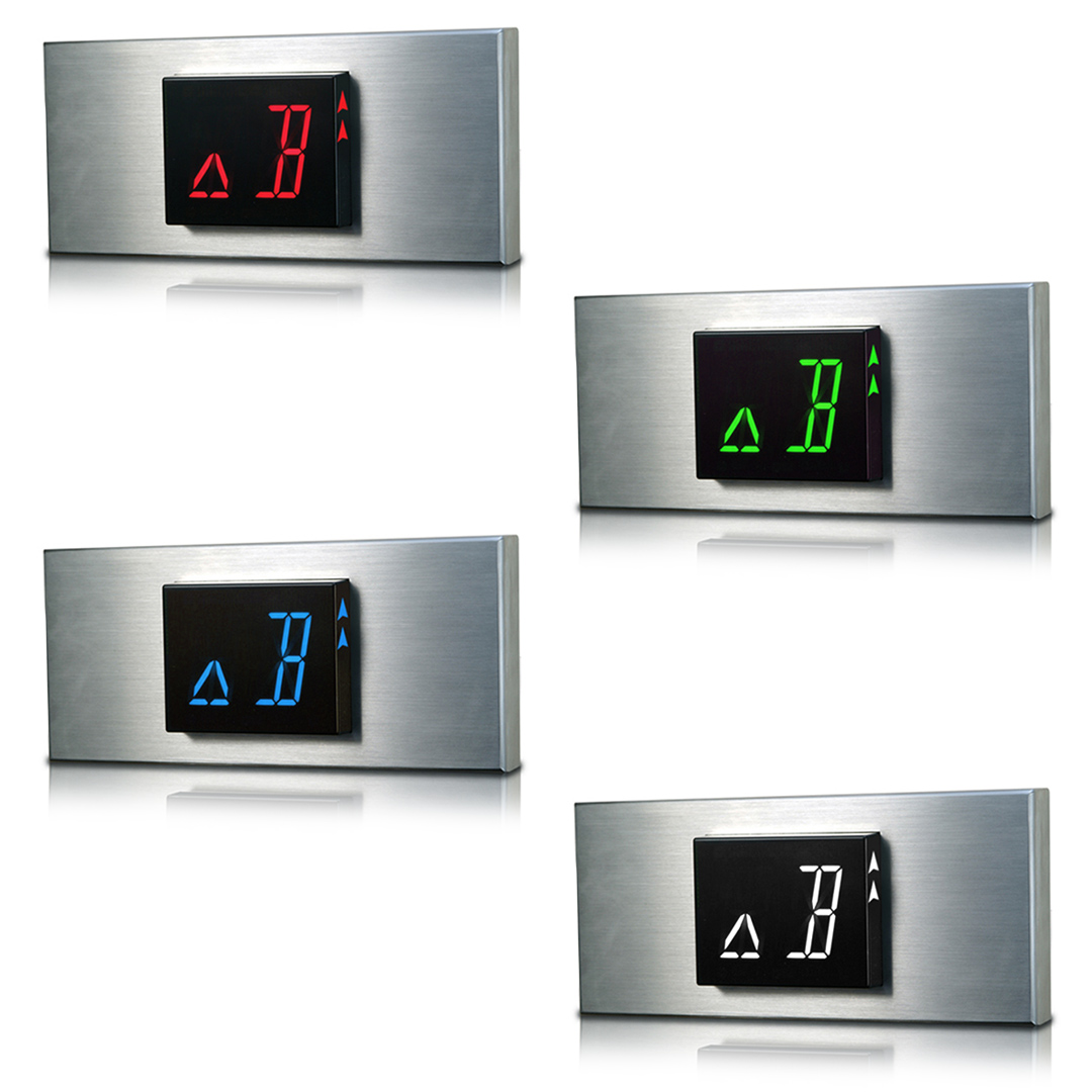 MS220A-XX | 50mm Segmented LED 2 Inch Characters 4.465"W x 4.10"H x 1.56"D Horizontal