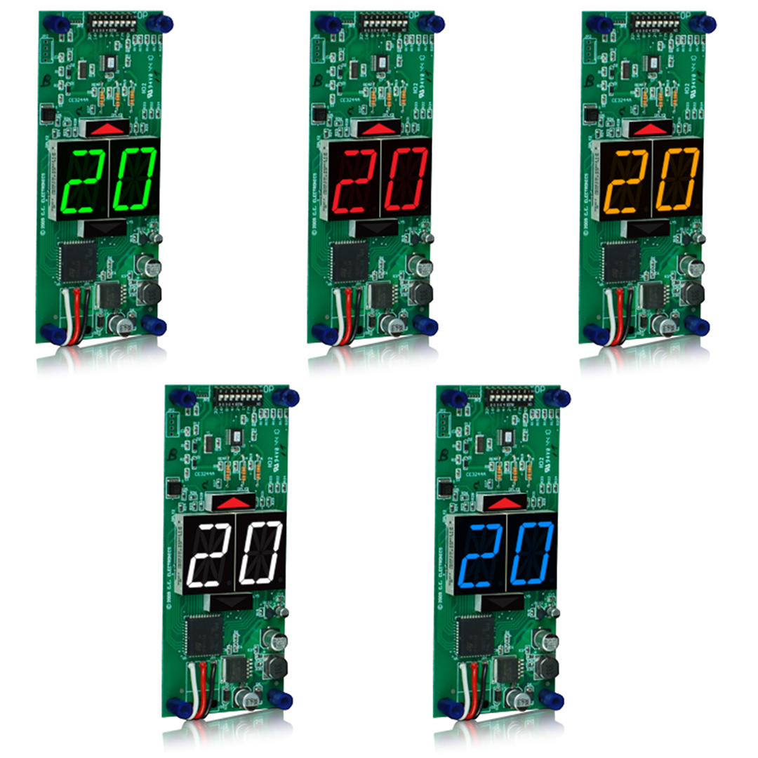 MSV21-XXX | 1 Inch Character Remote Display Indicator 2.25"W x 5.50"H x .625"D