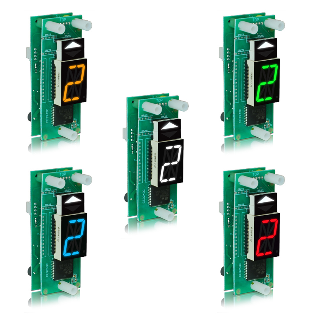 MV110-XXX | 1 inch Character Remote Display Indicator 1.4"W x 3.6"H x 1.80"D
