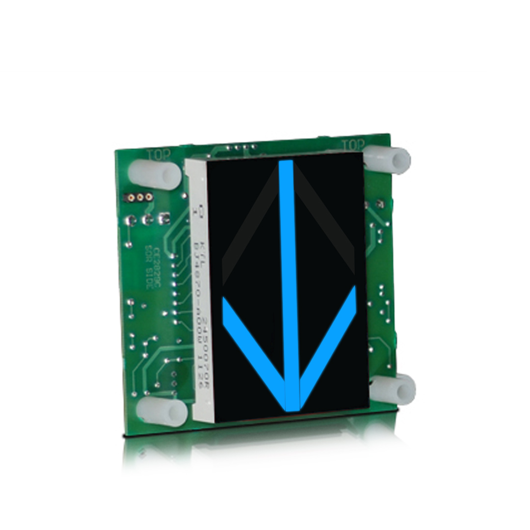 OH125-XX | 2.5 inch Character Remote Display Indicator RDI for Otis RSL Link 3.300"W x 3.000"H x 1.40"D - Image 2