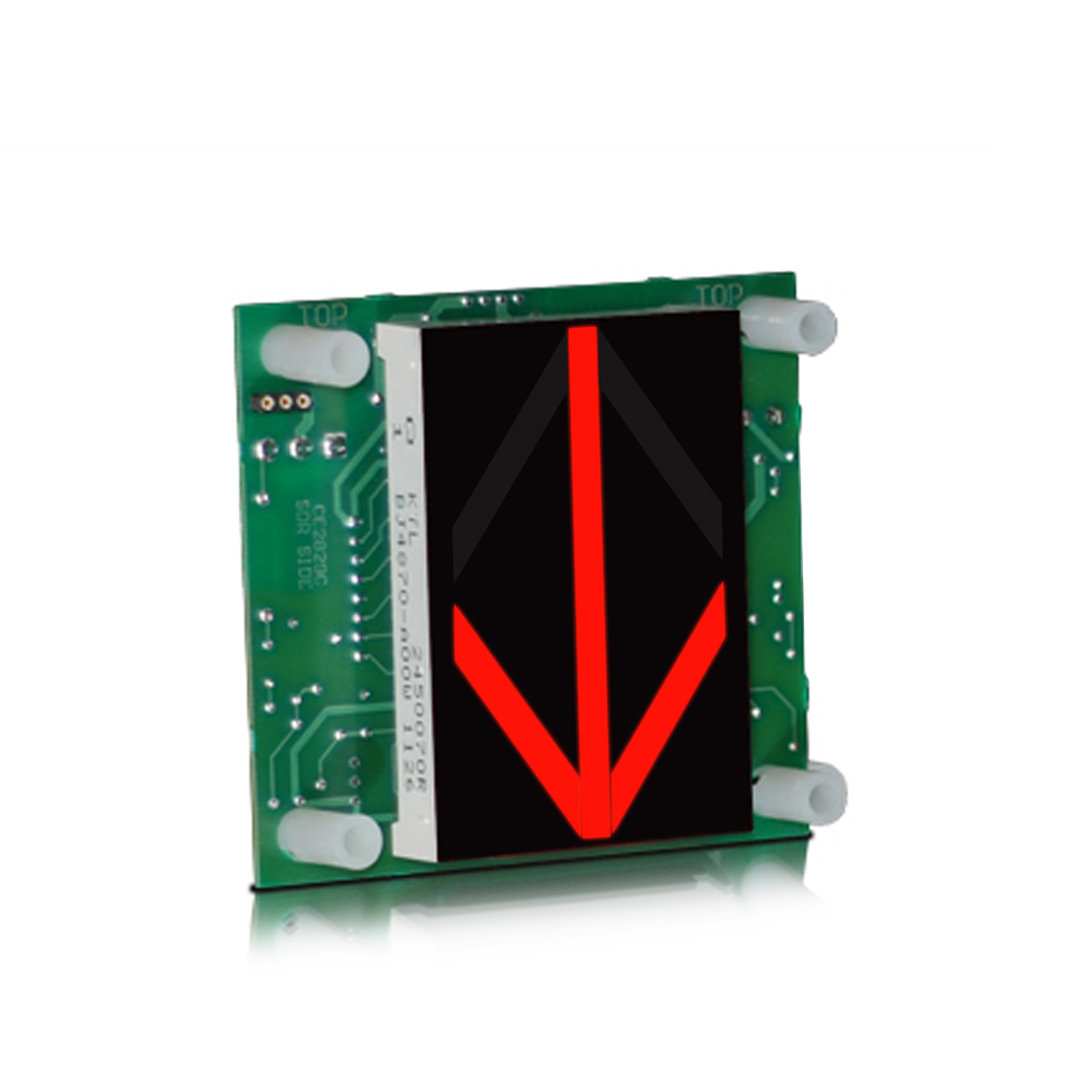 OH125-XX | 2.5 inch Character Remote Display Indicator RDI for Otis RSL Link 3.300"W x 3.000"H x 1.40"D - Image 4