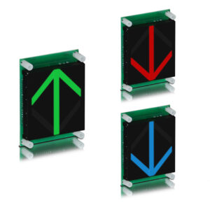 SA130-VOSXX | 3 Inch LED Vertical Bi-Color Arrow with Gong