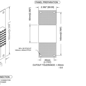 EV120-XXXXX | 50mm Dot Matrix [2"] Character  60mm W x 160mm H x 32mm D
