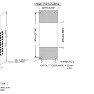 EV130-XXXXX | 75mm Dot Matrix [3"] Character 60mm W x 160mm H x 44.5mm D
