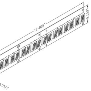 MDBA08-XXX | 1 SCROLLING MESSAGE DISPLAY