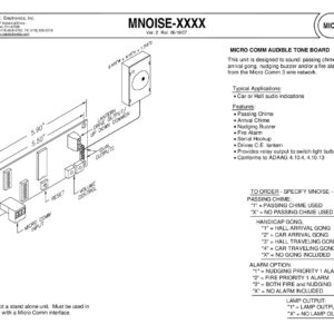 MNOISE-XXXX  MICRO COMM AUDIBLE TONE BOARD