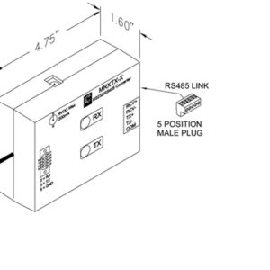MRXTX-X | RS232 to RS485 Converter remote for programming of C.E. scrolling message