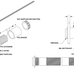 ONEL-1 | NEL Button Extender for Standard Otis Buttons