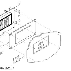 VF312-XX | 1.2 inch Vacuum Fluorescent Display